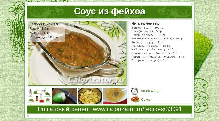 Тропическая ягода фейхоа: калорийность и пищевая ценность, полезные рецепты