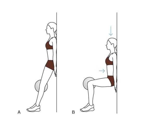 Упражнение стульчик у стены: какие мышцы работают, как делать, польза