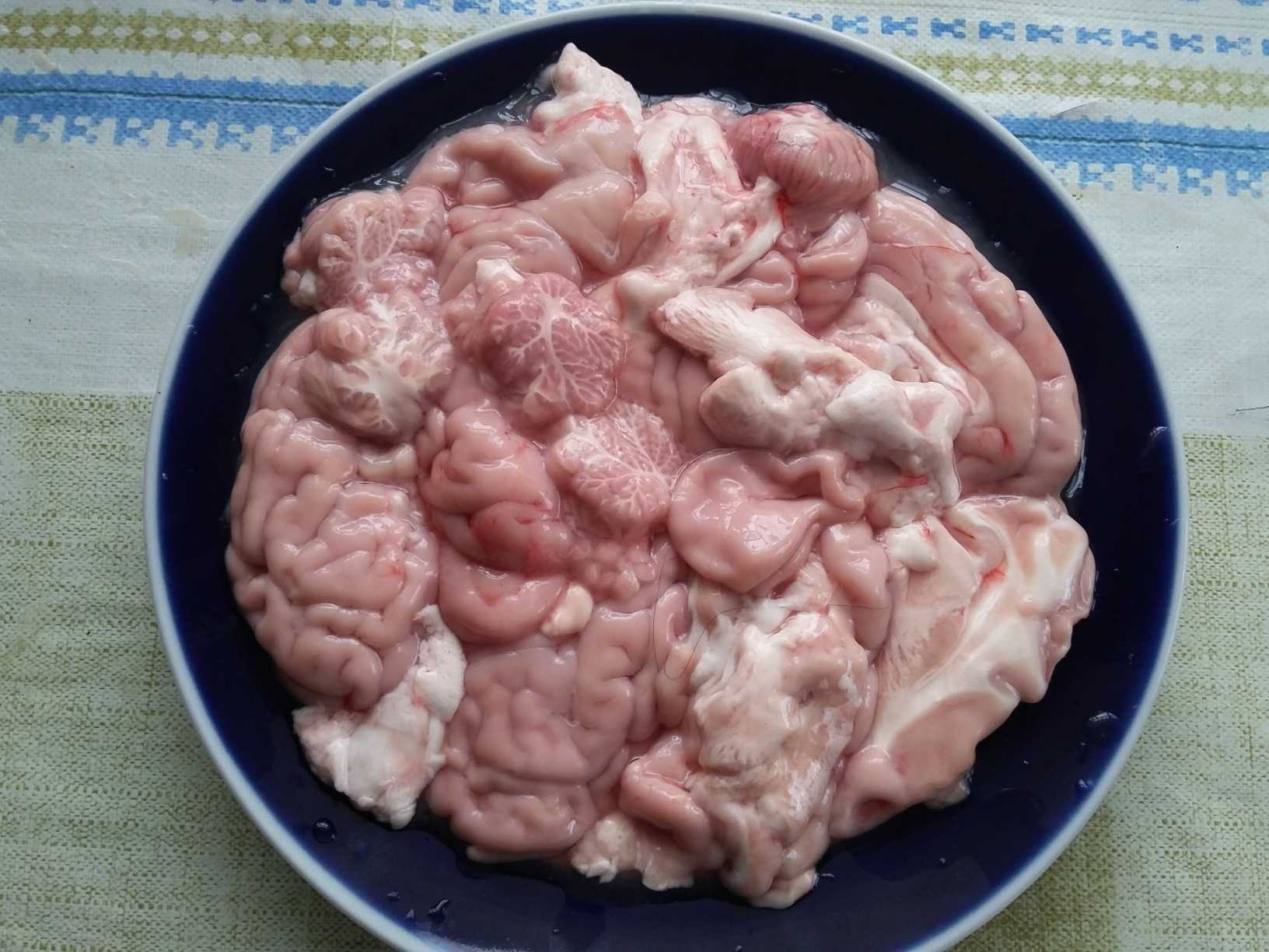 Приготовление говяжьего мозга