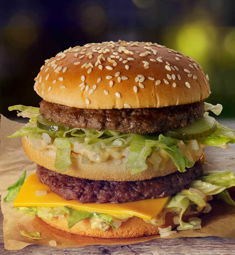 Mcdonald's, гамбургер: калорийность на 100 грамм — 252 ккал. белки, жиры, углеводы, химический состав.