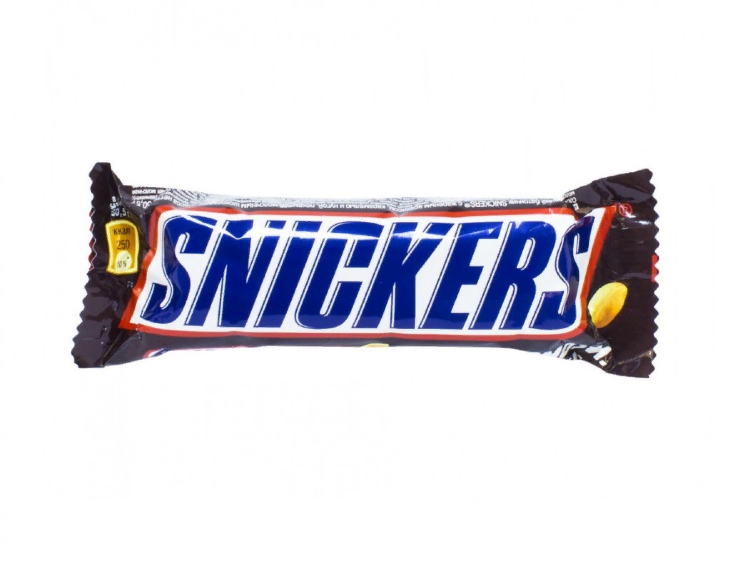 Состав и калорийность шоколадного батончика snickers