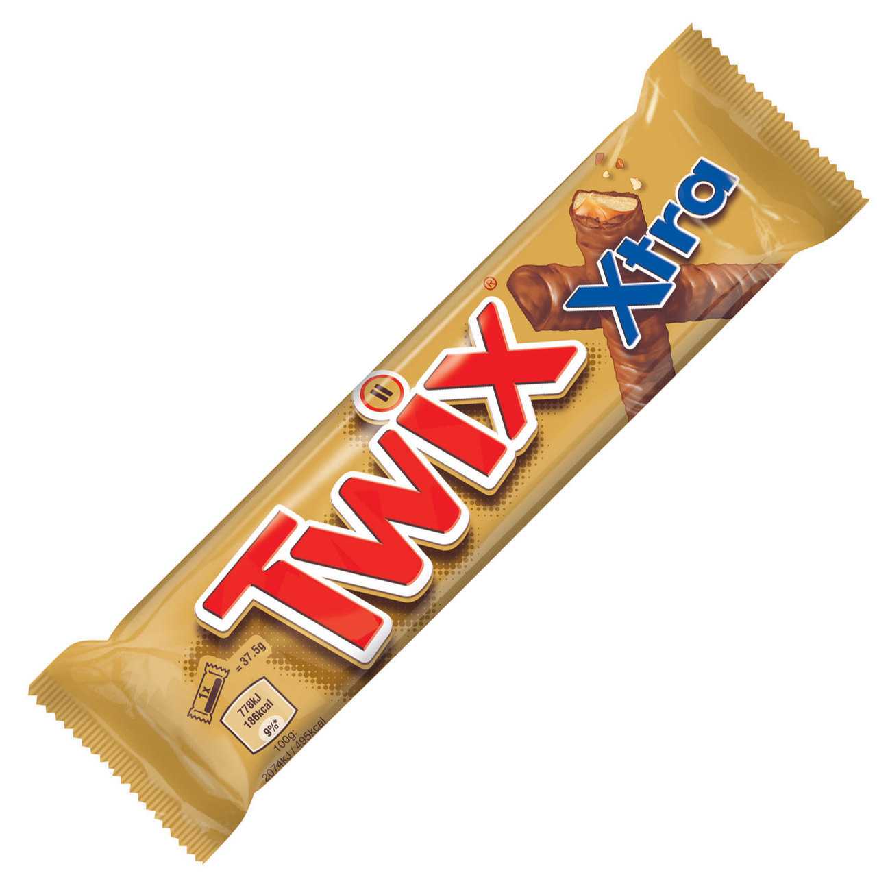 Шоколадный батончик twix — калорийность (сколько калорий в 100 граммах)