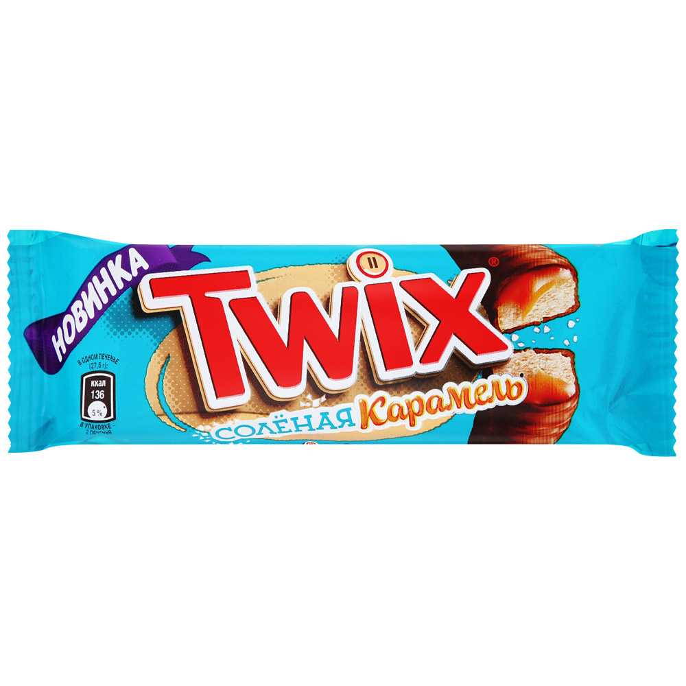 Шоколадный батончик twix — калорийность