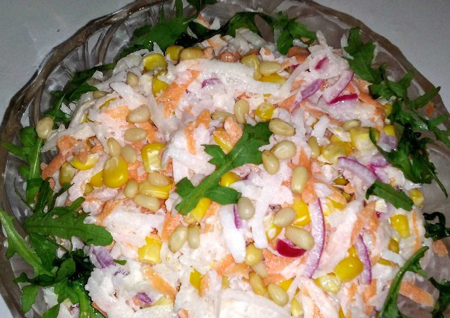 Салат из дайкона вкусный и простой