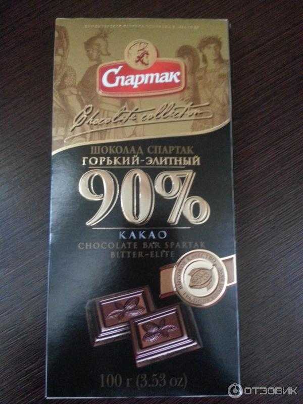Шоколад тёмный (70-85% какао) — химический состав, пищевая ценность, бжу