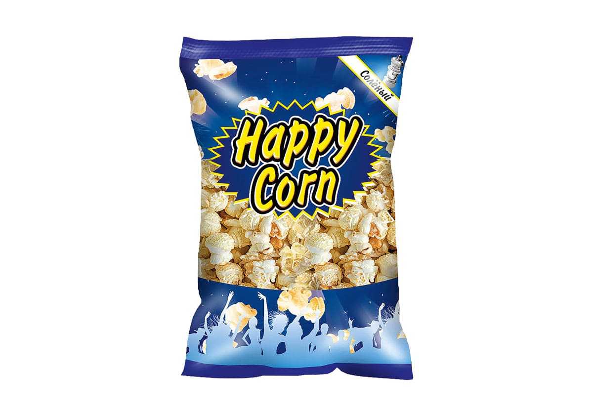 Happy corn. Хэппи Корн попкорн соль. Попкорн "Happy Corn" 35г соленый. Попкорн синяя упаковка. 25 Г попкорна.